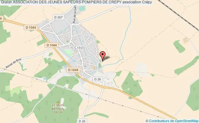 plan association Association Des Jeunes Sapeurs-pompiers De Crepy Crépy