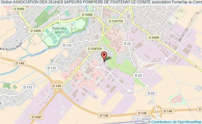 plan association Association Des Jeunes Sapeurs Pompiers De Fontenay-le-comte Fontenay-le-Comte