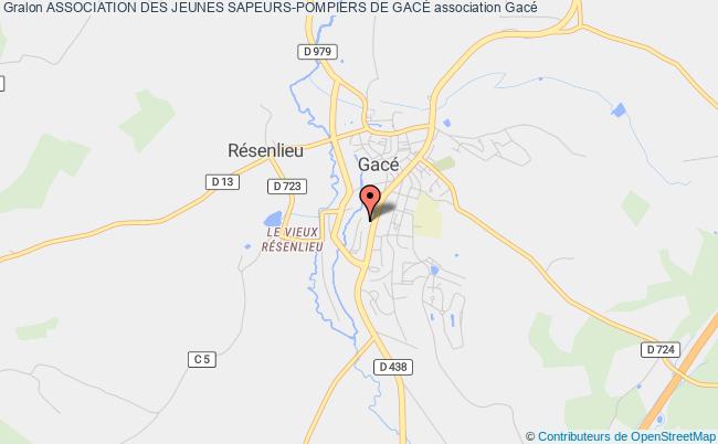 plan association Association Des Jeunes Sapeurs-pompiers De GacÉ Gacé