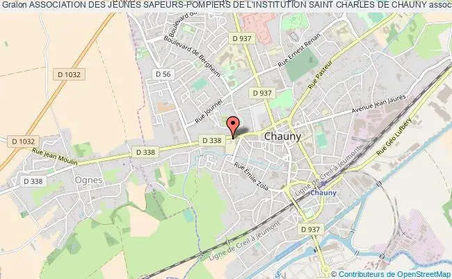 plan association Association Des Jeunes Sapeurs-pompiers De L'institution Saint Charles De Chauny Chauny