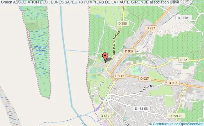 plan association Association Des Jeunes Sapeurs Pompiers De La Haute Gironde Blaye