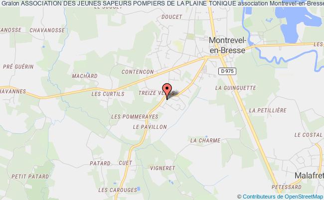 plan association Association Des Jeunes Sapeurs Pompiers De La Plaine Tonique Montrevel-en-Bresse