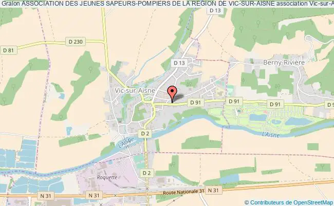 plan association Association Des Jeunes Sapeurs-pompiers De La Region De Vic-sur-aisne Vic-sur-Aisne