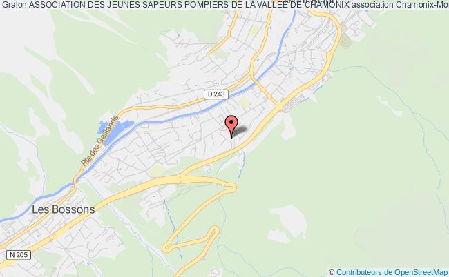 plan association Association Des Jeunes Sapeurs Pompiers De La Vallee De Chamonix Chamonix-Mont-Blanc