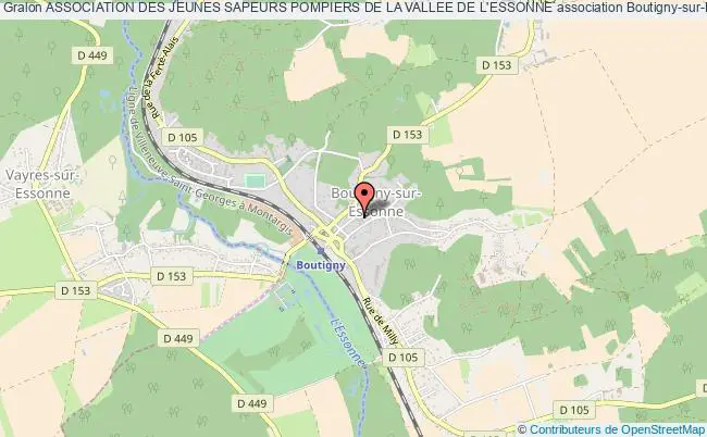 plan association Association Des Jeunes Sapeurs Pompiers De La Vallee De L'essonne Boutigny-sur-Essonne