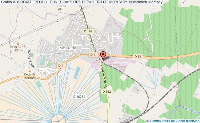 plan association Association Des Jeunes Sapeurs Pompiers De Montady Montady