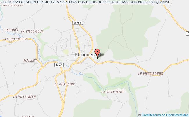 plan association Association Des Jeunes Sapeurs-pompiers De Plouguenast Plouguenast-Langast
