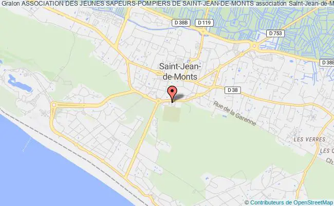 plan association Association Des Jeunes Sapeurs-pompiers De Saint-jean-de-monts Saint-Jean-de-Monts