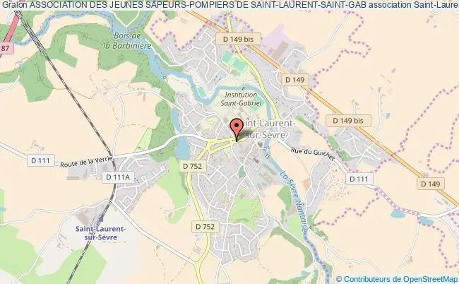 plan association Association Des Jeunes Sapeurs-pompiers De Saint-laurent-saint-gab Saint-Laurent-sur-Sèvre