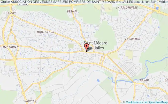 plan association Association Des Jeunes Sapeurs Pompiers De Saint-medard-en-jalles Saint-Médard-en-Jalles