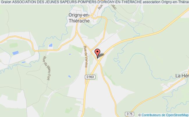 plan association Association Des Jeunes Sapeurs-pompiers De Vervins Et D'origny-en-thierache Origny-en-Thiérache