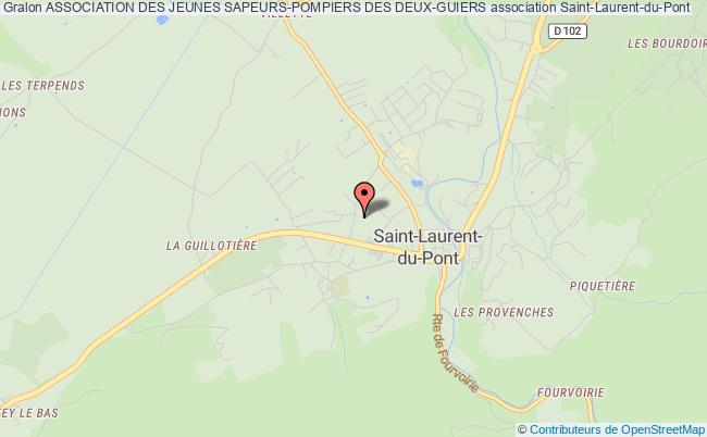 plan association Association Des Jeunes Sapeurs-pompiers Des Deux-guiers Saint-Laurent-du-Pont