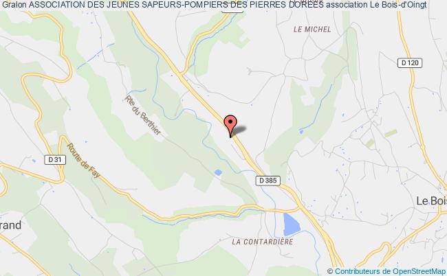 plan association Association Des Jeunes Sapeurs-pompiers Des Pierres Dorees Val d'Oingt