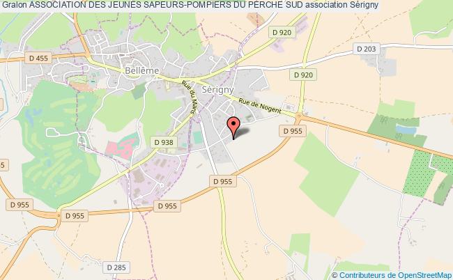 plan association Association Des Jeunes Sapeurs-pompiers Du Perche Sud Sérigny