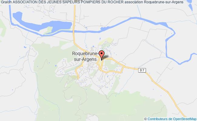 plan association Association Des Jeunes Sapeurs Pompiers Du Rocher Roquebrune-sur-Argens