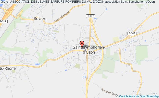 plan association Association Des Jeunes Sapeurs Pompiers Du Val D'ozon Saint-Symphorien-d'Ozon