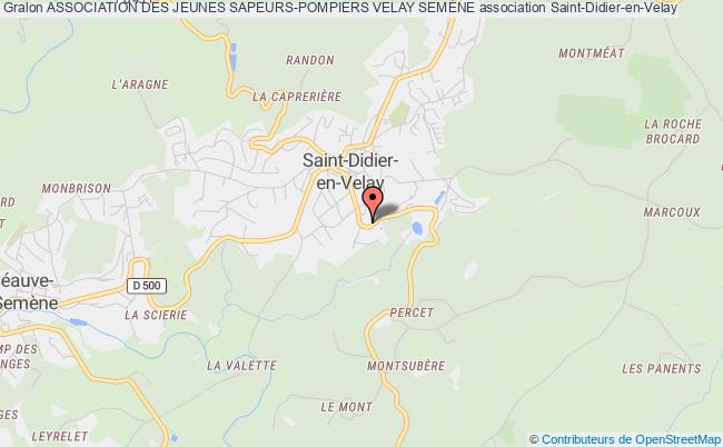 plan association Association Des Jeunes Sapeurs-pompiers Velay SemÈne Saint-Didier-en-Velay