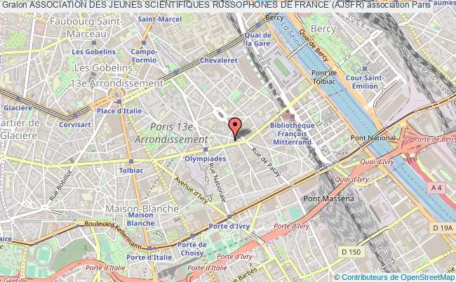 plan association Association Des Jeunes Scientifiques Russophones De France (ajsfr) Paris