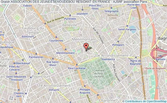 plan association Association Des Jeunes Senoudebou Residant En France - Ajsrf Paris
