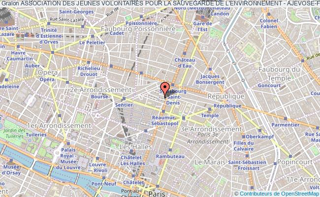plan association Association Des Jeunes Volontaires Pour La Sauvegarde De L'environnement - Ajevose-france Paris