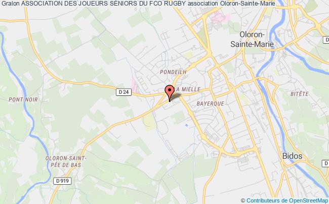 plan association Association Des Joueurs SÉniors Du Fco Rugby Oloron-Sainte-Marie