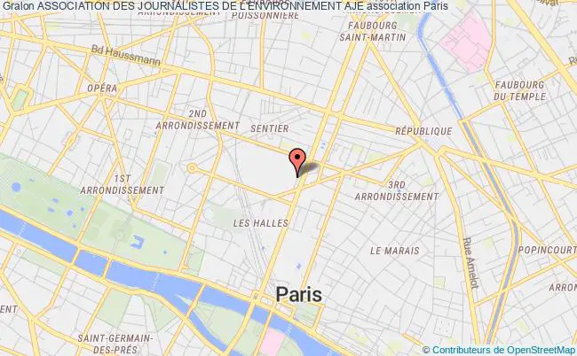 plan association Association Des Journalistes De L'environnement Aje Paris