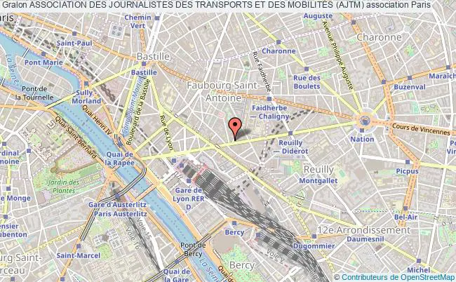 plan association Association Des Journalistes Des Transports Et Des MobilitÉs (ajtm) Paris