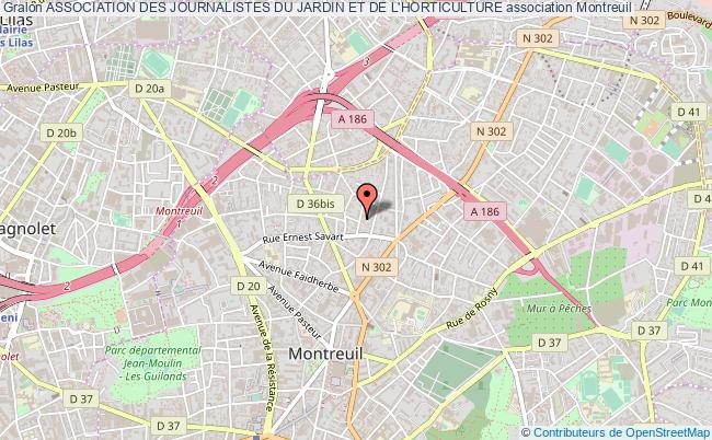 plan association Association Des Journalistes Du Jardin Et De L'horticulture Montreuil
