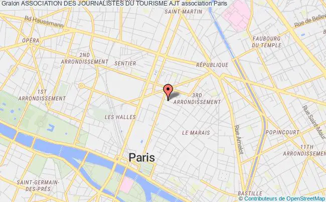 plan association Association Des Journalistes Du Tourisme Ajt PARIS