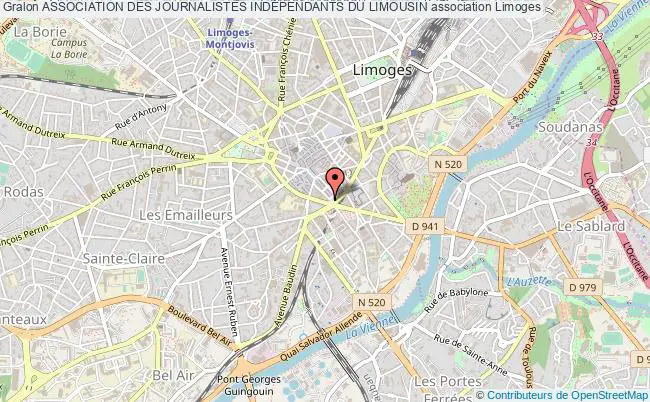 plan association Association Des Journalistes IndÉpendants Du Limousin Limoges