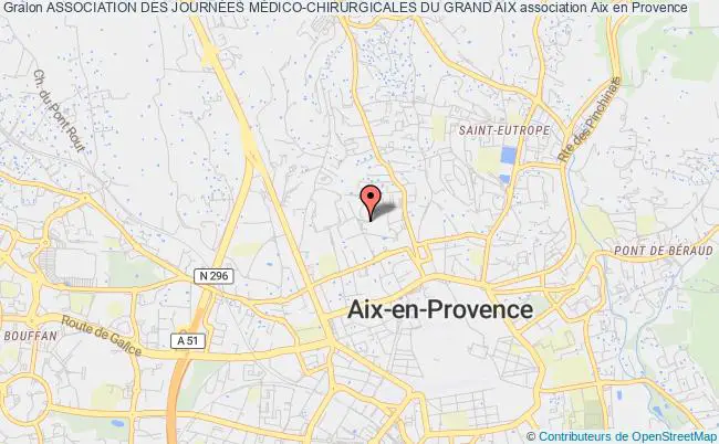 plan association Association Des JournÉes MÉdico-chirurgicales Du Grand Aix Aix-en-Provence