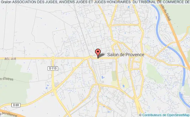 plan association Association Des Juges, Anciens Juges Et Juges Honoraires  Du Tribunal De Commerce De Salon De Provence Salon-de-Provence