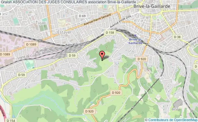 plan association Association Des Juges Consulaires Brive-la-Gaillarde