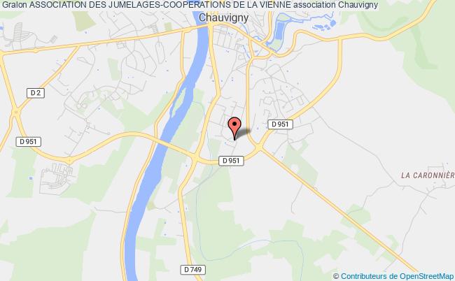 plan association Association Des Jumelages-cooperations De La Vienne Chauvigny