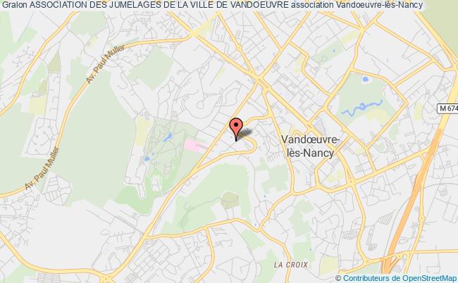 plan association Association Des Jumelages De La Ville De Vandoeuvre 