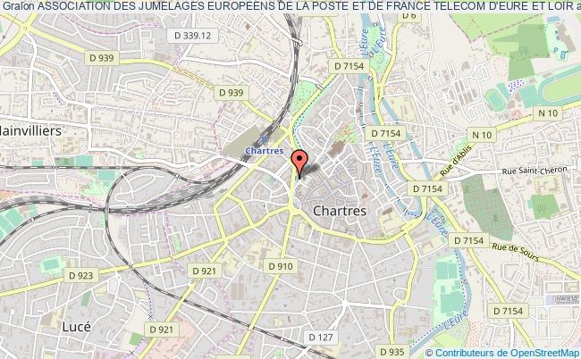 plan association Association Des Jumelages Europeens De La Poste Et De France Telecom D'eure Et Loir Chartres