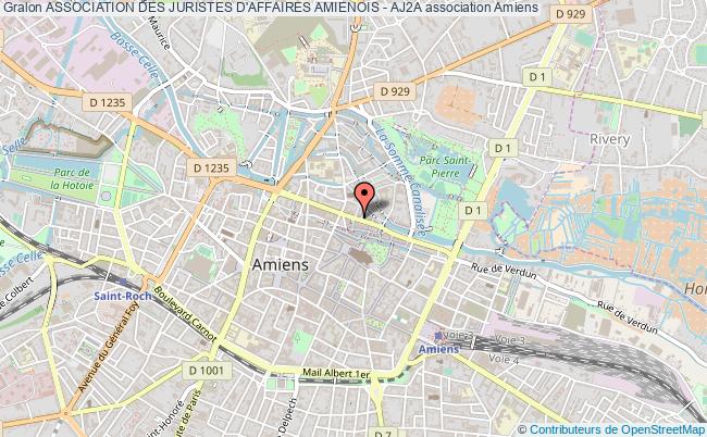 plan association Association Des Juristes D'affaires Amienois - Aj2a Amiens