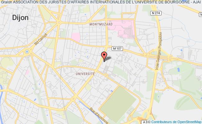 plan association Association Des Juristes D'affaires Internationales De L'universite De Bourgogne - Ajai Dijon
