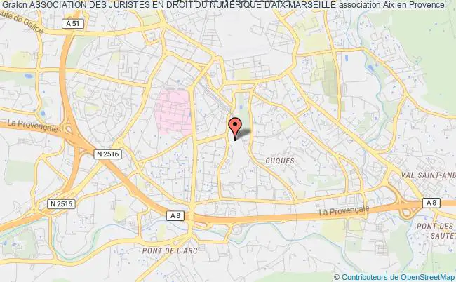 plan association Association Des Juristes En Droit Du NumÉrique D'aix-marseille Aix-en-Provence
