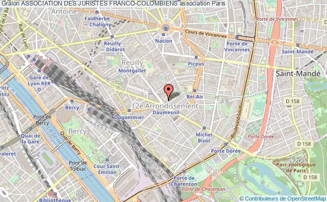 plan association Association Des Juristes Franco-colombiens Paris