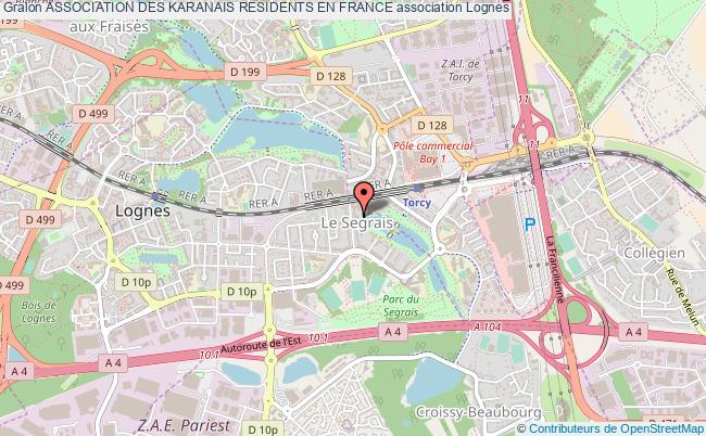 plan association Association Des Karanais Residents En France Lognes