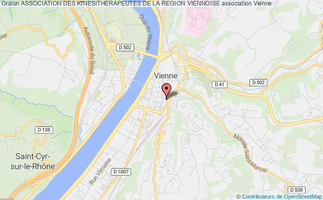 plan association Association Des Kinesitherapeutes De La Region Viennoise Vienne
