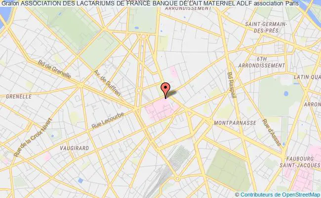 plan association Association Des Lactariums De France Banque De Lait Maternel Adlf Paris