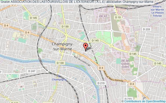 plan association Association Des Lastoursvillois De L'exterieur ( A.l.e) Champigny-sur-Marne