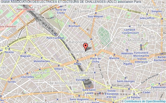 plan association Association Des Lectrices Et Lecteurs De Challenges (adlc) Paris