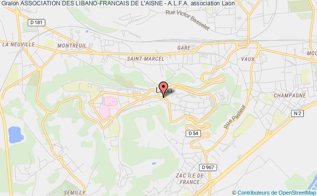 plan association Association Des Libano-francais De L'aisne - A.l.f.a. Laon