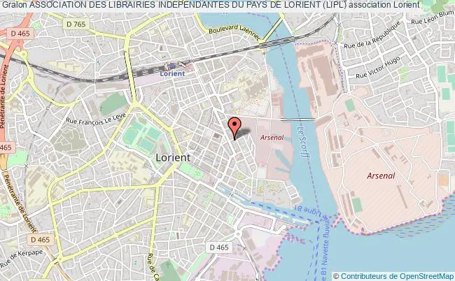 plan association Association Des Librairies Independantes Du Pays De Lorient (lipl) Lorient