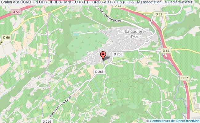 plan association Association Des Libres-danseurs Et Libres-artistes (lid & Lia) Cadière-d'Azur