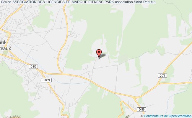 plan association Association Des LicenciÉs De Marque Fitness Park Saint-Restitut