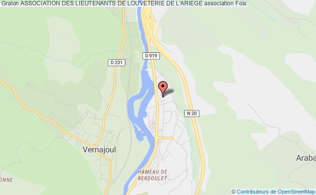 plan association Association Des Lieutenants De Louveterie De L'ariege Foix
